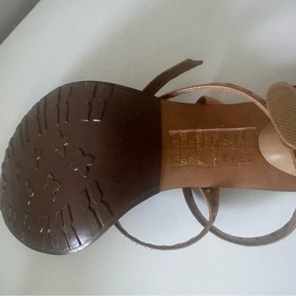 Wild Pair Brown and Tan Strappy high heel Sandals - Picture 13 of 15